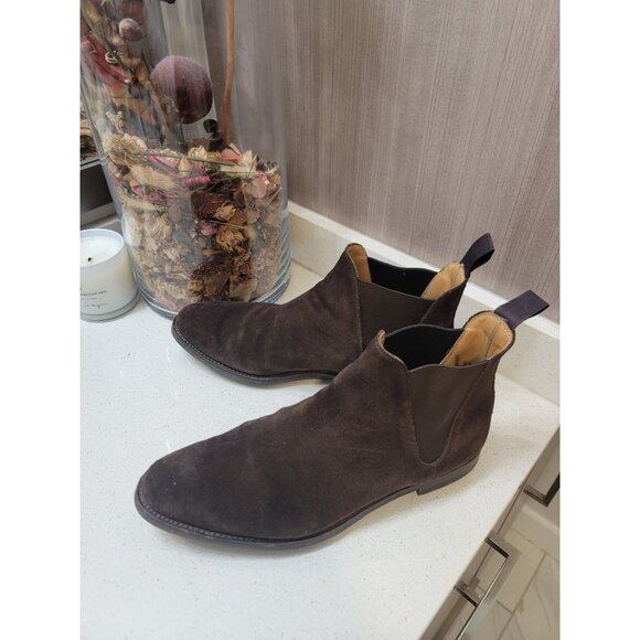 Crockett & Jones UK Sz 8.5 E Brown Roughout Suede Mens Chelsea main image 7